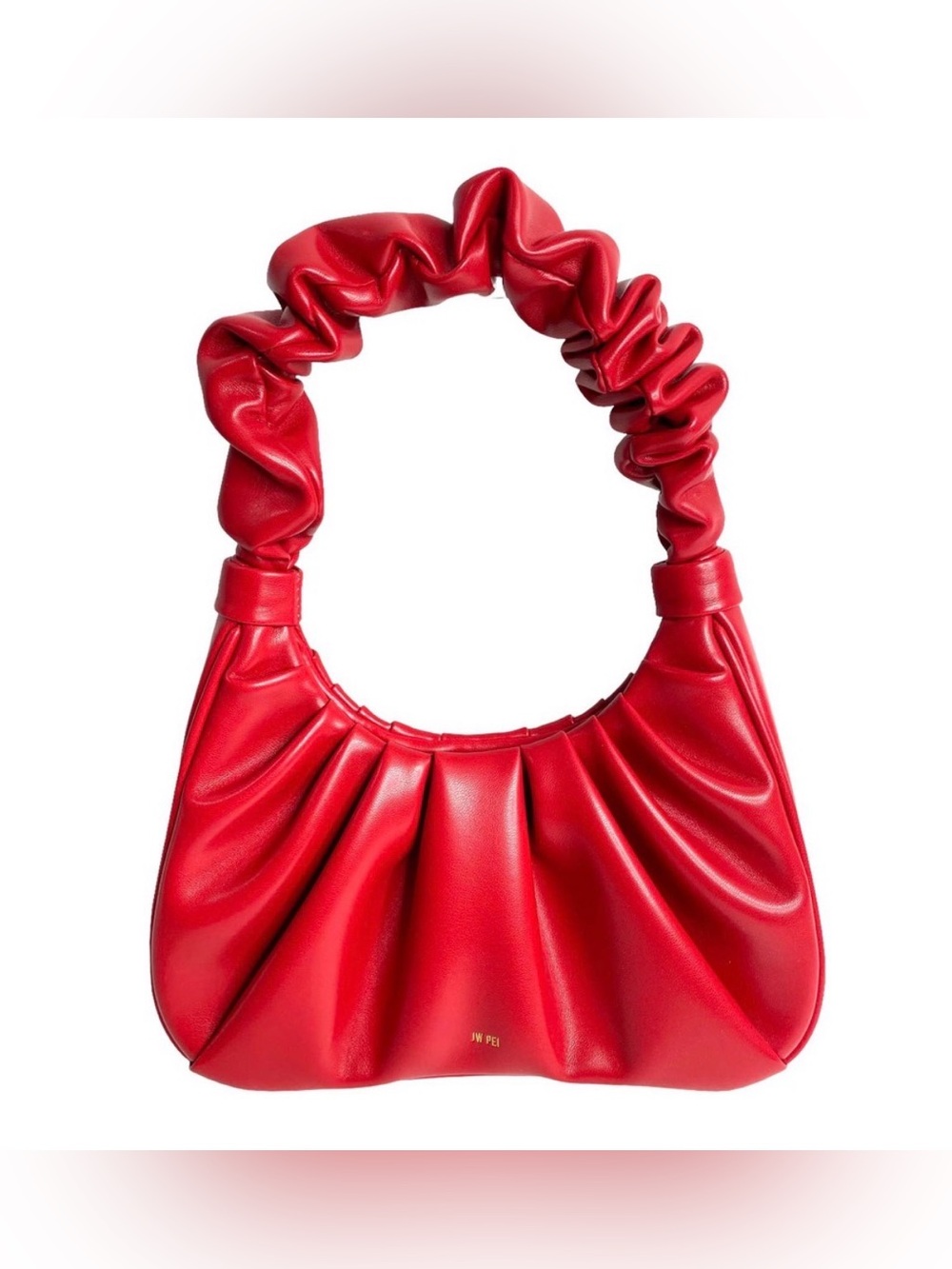 HTF color NWT JW PEI Gabbi Ruched Hobo Handbag purse red